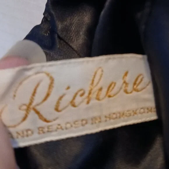 Richere Vintage Women's Black Beaded Evening Bag - Picture 6 of 7